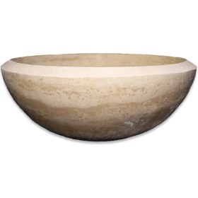 Resim Mym Traverten Özel Kesim Yuvarlak 