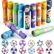 Resim 5/10/15 adet Dönen Kaleidoskop Oyuncakları, Vintage Retro Kaleidoskop Oyuncakları, Renkli Karikatür Kaleidoskop (Rastgele Desenler) 
