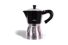 Resim Feyza Design 240 ml Siyah Alüminyum Espresso Kahve Makinesi, Şık ve Hafif Tasarım 