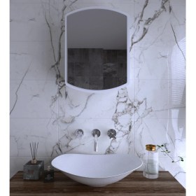 Resim Rivomo Beyaz Dekoratif Banyo Dolabı Üst Modülü 