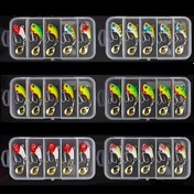 Resim 5 Adet Dönen Metal VIB Titreşimli Yem, Spinner Kaşık Balıkçılık Yemleri Jigs, Alabalık Kış Balıkçılığı Sert Yemler Tackle Pesca 