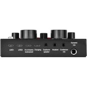 Resim Yunboo Bluetoothlu Kablosuz Usb Ses Kartı, Çift Fonksiyonlu Karaoke Ve Canlı Yayın İçin, Dahili Pil İle Sürücü Gerektirmeyen Metal Tasarım 10.1" 