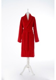 Resim Colourist Şal Yaka Bornoz Kırmızı 