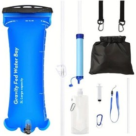 Resim Willowhaven 4ü1 Set Yerçekimli Su Filtresi 0.79 Galon 5 Aşamalı 0.1 Mikron Kamp Outdoor 