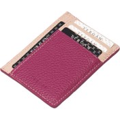 Resim Fuşya Deri Unisex Kredi Kartlık - S1KK00001676-V3G 