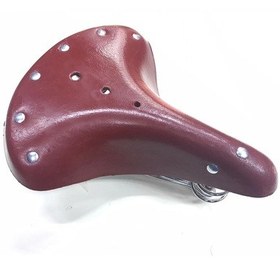 Resim Bisiklet Klasik Kösele Yaylı Sele Kahverengi 