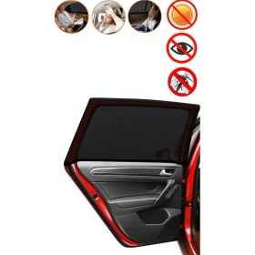 Resim Ankaflex 2 Adet Araba Gölgelik Araç Yan Cam Güneşlik Oto Perde Güneşliği Anne Bebek Çocuk Arka Cam Emzirme Örtüsü 
