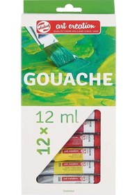 Resim Talens 12 Renk Guaj Boya 1 Paket Art Creation Gouache Colour 12x12ml Guaj Boya Seti Canlı Renkler Tuval Resim Çok Renkli 
