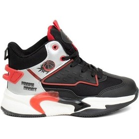 Resim Cool London Siyah Bağlı Erkek Çocuk Basketbol Ayakkabı Siyah 