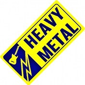 Resim Heavy Metal Yazılı Sök-tak-pratik Vantuzlu Yeni Nesil Dekor Pla 