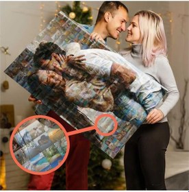 Resim Kişiye Özel Mozaik Kolaj Poster 