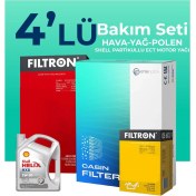 Resim Filtron Opel Insignia 1.6 Dizel Filtre Bakım Seti Shell Motor Yağlı (2015-2017) 4 Lü 