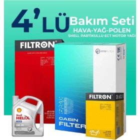 Resim Filtron Opel Insignia 1.6 Dizel Filtre Bakım Seti Shell Motor Yağlı (2015-2017) 4 Lü 