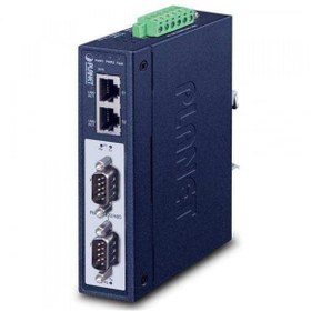 Resim IP30 Industrial 2-Port RS232/RS422/RS485 Modbus Gateway (2 x 10/100TX, -40~75 degrees C, 2KV isolation) 