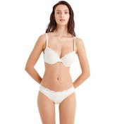 Resim Kadın Destekli Sütyen 51657 - Krem Krem 