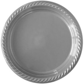 Resim Parti Aksesuar Gümüş Plastik Tabak 22 Cm 25Li (553734927) 