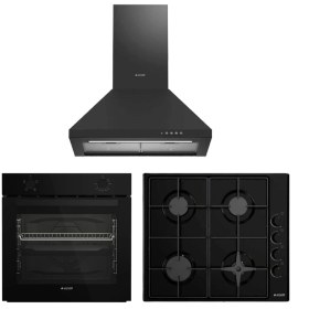 Resim Arçelik AFC 230 S - OMD D 611 ES - P 27 YS Yeni Siyah Eko Ankastre Set 