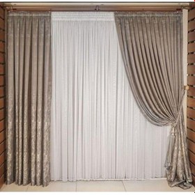 Resim Kırık Beyaz Düz Tül Perde Monaliza Sık Pile 1'e 3 Pile-kırık Beyaz Kırık Beyaz 