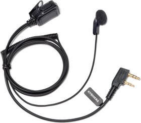 Resim HYSHIKRA Baofeng UV5R BF-888S 2-Pin Kenwood Walkie Talkie ile Uyumlu Mikrofonlu Kulak Kablolu Kulaklık Kulaklığı (1) 