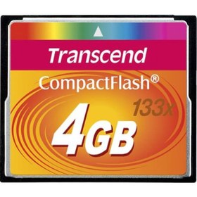 Resim Transcend Standard 133x CompactFlash 4 GB CF Hafıza Kartı 