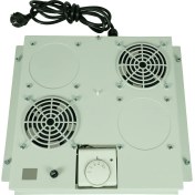 Resim Canovate 19'' 1u Rack Kabinet Kablo Girişli Kapama Paneli Gri 