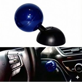 Resim Oto Aksesuarcım Bilardo Topu Tasarımlı Metal Start Stop Düğmesi Mavi 