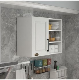 Resim Kenzlife Hazır Mutfak Dolabı Tere60 Byz Mod1 60 080 32 Mebran Kapak Suntalam Gövde Beyaz 