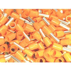 Resim 4 Mm Tek Girişli İzoleli Kablo Yüksüğü - Fransız Norm Turuncu 1 Paket 500 Adet 