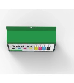 Resim Hp Photosmart Plus B210A Yazıcı Uyumlu 364XL (364) 364XL 4 Renk Muadil Çipli Kartuş Seti 