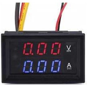 Resim Dijital Ampermetre-Voltmetre Dc 0-100V 0-10A Dual 