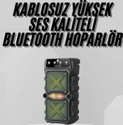 Resim Techno Stock Bluetooth Hoparlör Yüksek Ses Büyük Boy Çift Çıkışlı Ses Bombası 