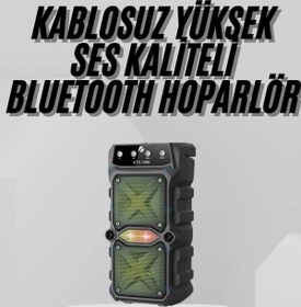Resim Techno Stock Bluetooth Hoparlör Yüksek Ses Büyük Boy Çift Çıkışlı Ses Bombası 