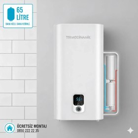 Resim Termodinamik TD-65D Çift Tank Dijital Termosifon 65 Litre 