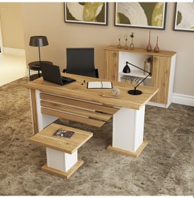 Resim KALENDER DEKOR OPHİRA-1-2-4 OFİS BÜRO MASASI TAKIMI OPH02 