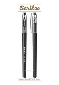 Resim Scrikss Speed 0.5 Mm Siyah Tükenmez Jel Kalem 