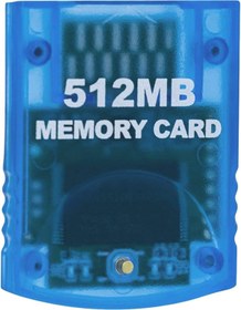 Resim Genel Markalar Gamecube Hafıza Kartları, Gamecube ve Wii Konsolu ile Uyumlu Hafıza Kartı - Mavi 512MB (8192 Blok) 