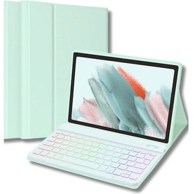 Resim Apple Uyumlu iPad 11. Nesil A16 Çipli 2024 2025 Klavyeli Tablet Kılıfı Klavye + Stand 