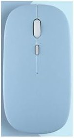 Resim Lenovo M10 ile Uyumlu Şarj Edilebilir Tablet Kablosuz Bluetooth Mouse Mavi 