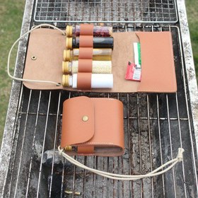 Resim 1 adet Açık Hava Kampı Mini Baharat Şişesi Paketi Kamp Barbekü Baharat Şişesi Düşmeye Karşı Kemerli Macera Cebi İlaç Dağıtıcı Şişesi 