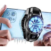 Resim Gaming Telefon Hava Soğutma Fanı Derece Göstergeli Metal Radyatör 