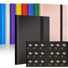Resim 9 Yuvalı Kart Baskı, 396 Kartlı Ticari Kart Baskı, Standart Kartlar Premium Toplu Kart Albümü için Uygun, Yan Yüklemeli Kart Koleksiyonu Düzenleyici, MTG, TCG, Oyun Kartları, Spor Kartları için Uygun 