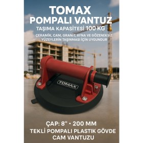 Resim Tomax Pompalı Vantuz (100 kg Kapasite) 