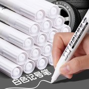 Resim 3/4/5/6'lı Paket Beyaz Kalıcı Markör Kalemleri, Hızlı Kuruyan İşaretleme Kalemi, Su Geçirmez, Leke Tutmaz, Yağlı Jel Mürekkep, Lastik Sanatı, Kumaş, Ahşap, Deri Projeleri İçin İdeal İşaretleme Kalemi 