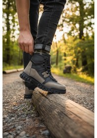 Resim Enoch Erkek Kum Siyah Waterproof Yüksek Bilekli Outdoor Trekking Ve Doğa Botu Siyah - Kum 