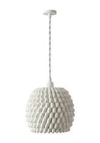 Resim Fibrika Store Lumina Flora Sarkıt Lamba Modern Organik Dokulu Aydınlatma Beyaz 