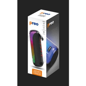 Resim Preo MM45 Rgb Siyah Kablosuz Hoparlör Taşınabilir Renkli Özelliklerle Eğlenceli Müzik Deneyimi 