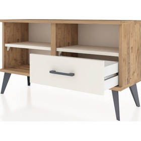 Resim Arges Şifonyer 2 Raflı Tek Çekmeceli 88x30x48 Çam-aytaşı Aytaşı 