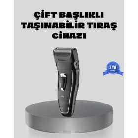 Resim Erkek Tıraş Makinesi Kablosuz Kuru Tıraş Fo Başlık Yıkanabilir Gövde 