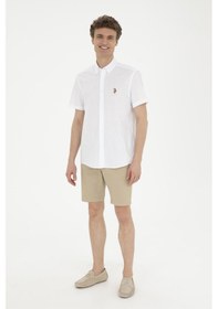 Resim U.s. Polo Assn. Erkek Açık Haki Şort / Bermuda 50283928-vr183 Açık Haki 
