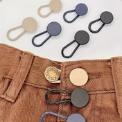 Resim 6 Paket Evrensel Uyumlu Bel Genişletici, Dikimsiz Çıkarılabilir Kot Düğme Genişleticiler, Kot Pantolonlar İçin Ayarlanabilir Elastik Bel Düğmeleri, Günlük Sokak Stili, Plastik, Günlük Yolculuk, Kolej, Geziler İçin 